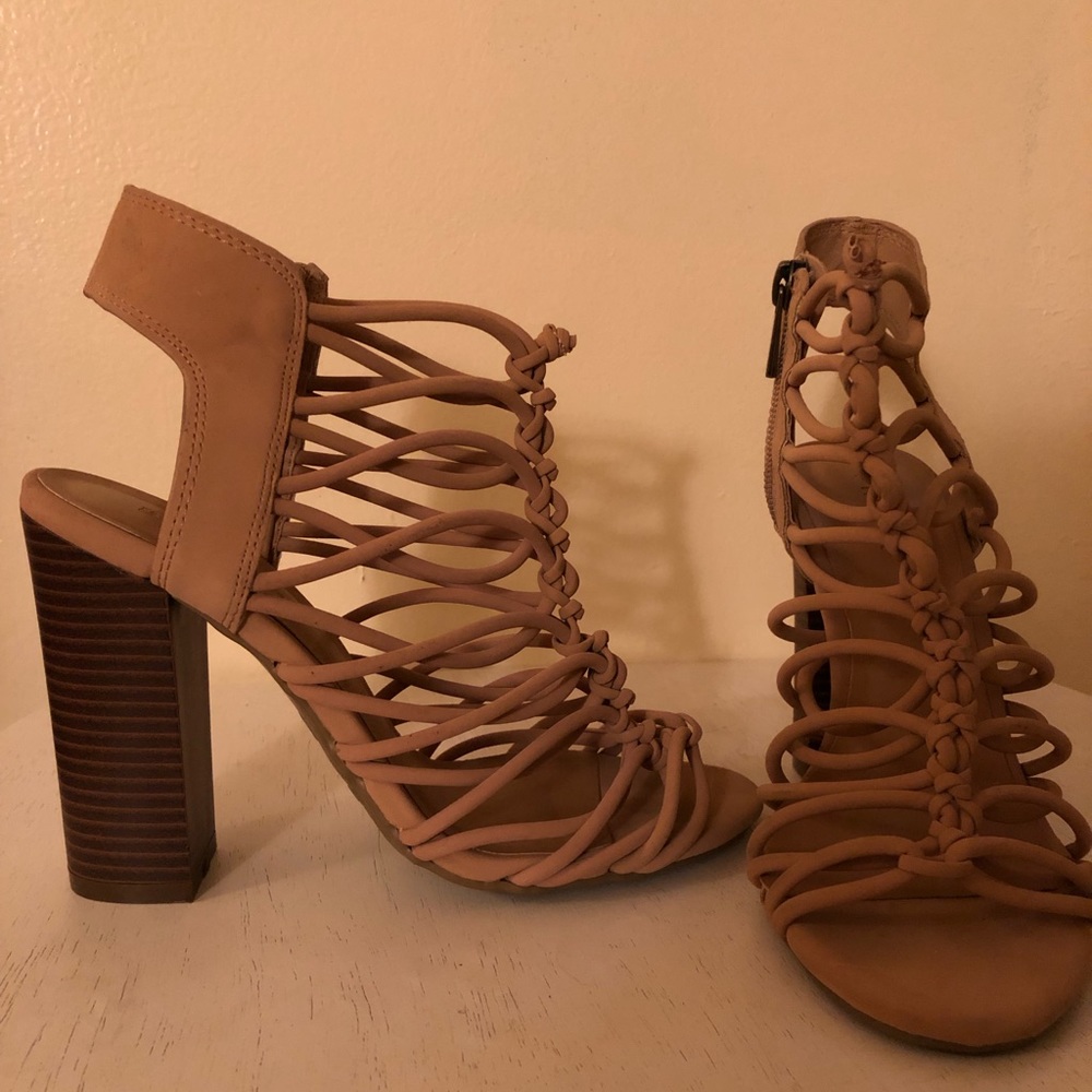 Size 6 Braided Block Heels